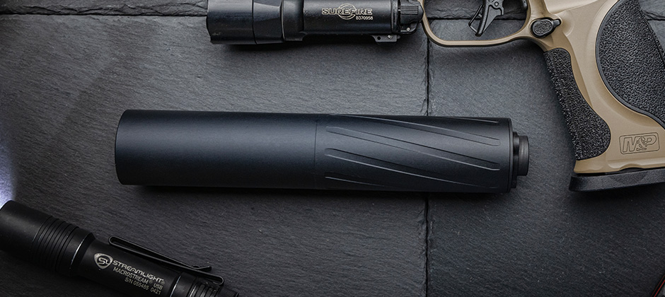 Handgun with Banish 9